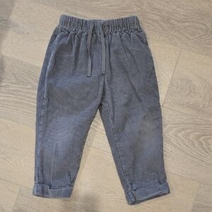 Konges Slojd 4T Kids Corduroy Pants - Slate Gray